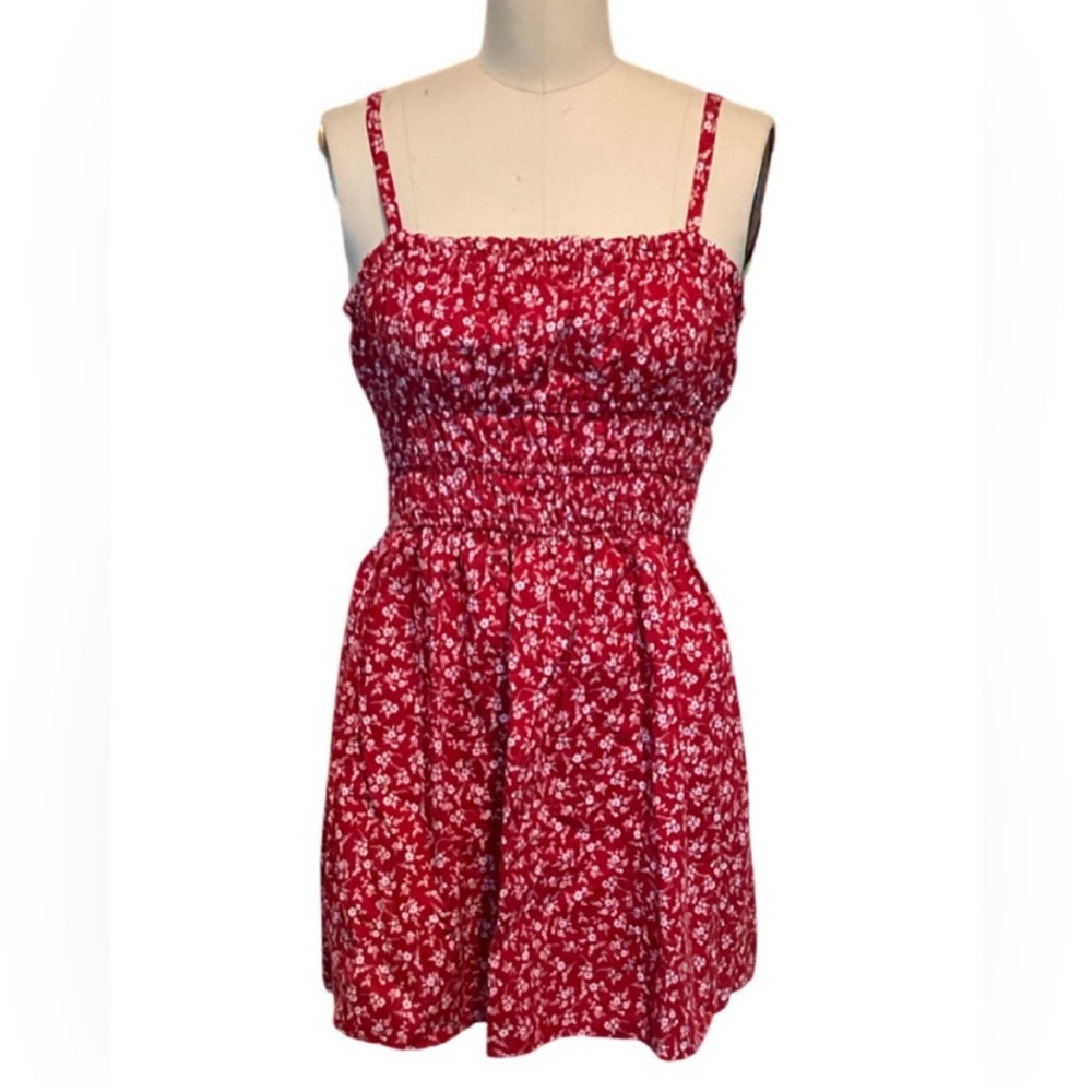Donated !! 
Wild Fable Red and White Sundress Sleeveless Mini